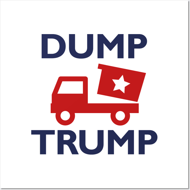 Dump Trump Wall Art by VectorPlanet